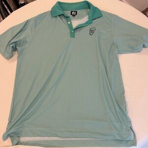 Men's FootJoy WM Phoenix Open Stretch Lisle Mini Check Print Polo. 